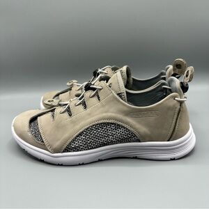 Pandere Leather & cloth Sneakers Barista Sport Hiking Beige Nubuck Women’s Sz 11